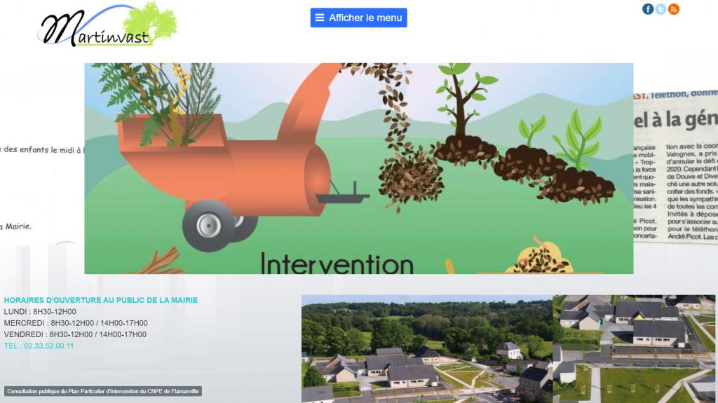 Mise à jour Site Internet de la Mairie de Martinvast