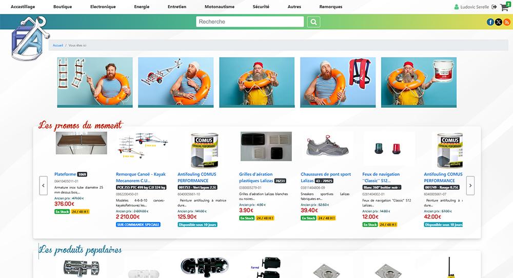 Lancement nouveau Site E-commerce avec France Accastillage